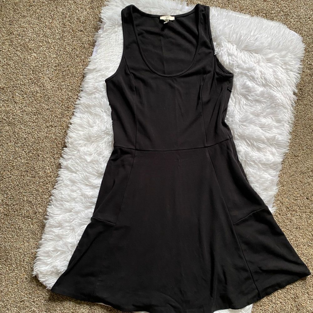Joie Dress Sleeveless Black Flowy Stretchy Skater Rayon Spandex Women’s Sz Small